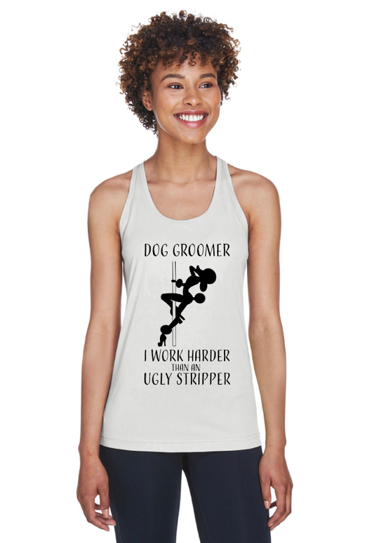 Dog Groomer Graphic Womens Tank