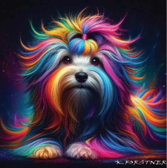 Havanese Hardboard Wall Art Tile