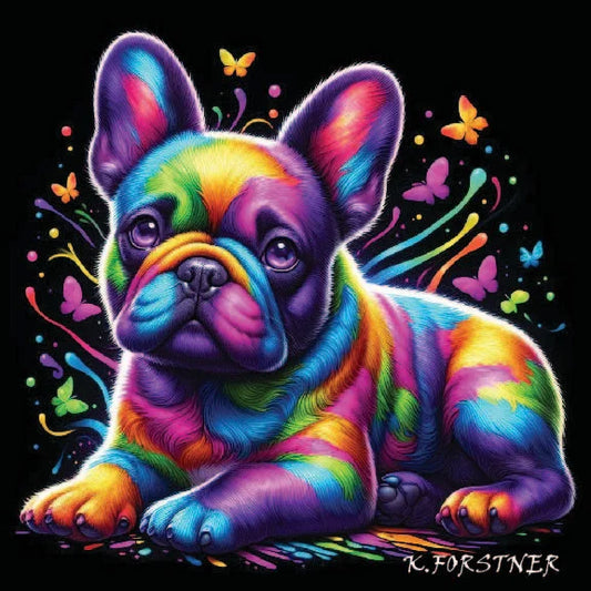 French Bulldog Hardboard Wall Art Tile