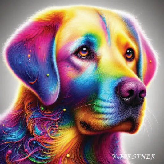 Labrador Retriever Hardboard Wall Art Tile
