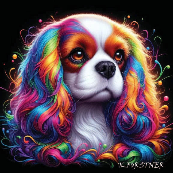 Cavalier King Charles Hardboard Wall Art Tile
