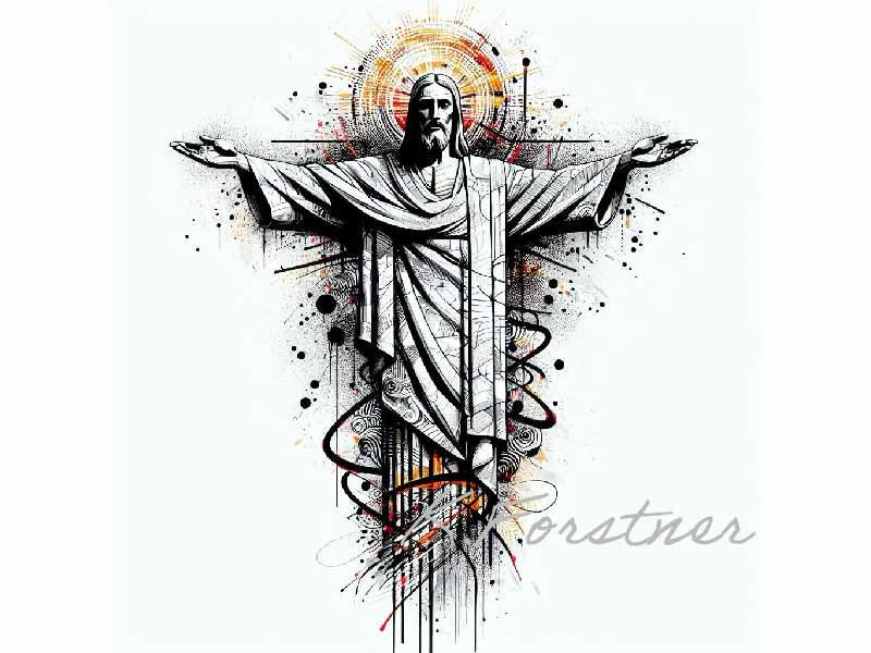 Christ the Redeemer Hardboard Wall Art Tile